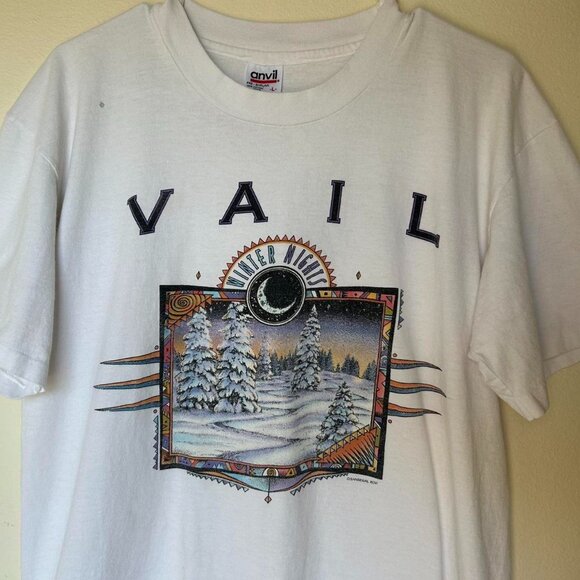 Vintage Vail Colorado winter nights graphic tee🤍🏔️ - Picture 1 of 7